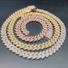 hotsale2023 Zuanfa Jewelry 새로운 도착 수제 목걸이 Moissanite 고품질 남성 쿠바 체인 목걸이