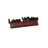 Decorazione per feste Meno White EDITION Adesivo per auto per autocarro 3D Badge Emblem Decal Accessori auto 8x3cm