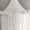 Crib Netting Oeko-Tex Sertifikalı% 100 Premium Muslin Pamuk Yatak Baldachin Bebek Çocuk Odası için Asma Kanopi 230225