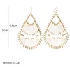 Dangle Earrings & Chandelier Fashion Boho Drop For Women Jewelry Gold Color Wite Rope Statement Bohemian Wrap Bijoux