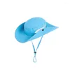 Berets Fishing Hat Sun UV Protection UPF 50 Bucket Summer Men Women Large Wide Brim Bob Hiking Outdoor Hats With Chain Strap