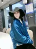 여자 트렌치 코트 가을과 겨울 중국 스타일 스탠드 칼라 자수 자카드 싱글 브레스트 박쥐 슬리브 실크 코튼 레이디 재킷