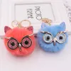 H￥rbollh￤nge Key Chains Gretel Owl Plush Key Ring Imitation Rabbit Hair Ball Bag Pendant P￤lsbil Pendant