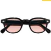 2023Desi LEM Sunglasses Johnny Depp Colorfading UV400 للجنسين خمر جولة أسيتات Fullrim 49 46 44mm المعتاد Goggles Fullset Case