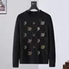 Erkek Sweaters Pullover Rhinestone At Tasarımı Erkek Örme Üstler Giyim 2023 Yeni Moda Popüler Adam Giyim Homme Çok Yönlü Kıyafet