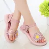 Sandals Girls Sandals Summer New Casual Fashion Sandals Children Princess Sandals Flower Flat Student Kids Beach Shoes Z0225