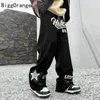 Men's Pants Men Women Casual Pants New Trendy Brand American Street Embroidery Loose Sweatpants hiphop Couple Casual Fashion Trousers Tide Z0225