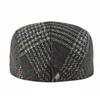 Berets 2023 Acryl Herfst Winter Mode Joker Plaid Krantenverkoper Caps Platte Pet Mannen En Vrouwen Schilder Baret Hoeden