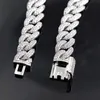 Jóias de grife 15mm 7/8/9 polegadas Produto personalizado gelado Miami Cuban Bracelet com jóias cubanas de diamante moissanita brilho