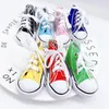 Keychains Canvas Shoes PU Jogging Fashion Fabric Boots Keychain Pendant Bag Car Backpack Friends Gifts