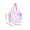 Storage Bags Cartoon Animal Lunch Portable Office Worker Student Travel Insulation Bag Aluminum Foil Cooler Organizer Food Container