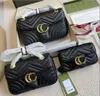 Tasarımcı çanta çanta tote çanta Kadın Moda Marmont Klasik Çapraz gövde 3 Boyutlar Seri Numarası 2022 ile Lüks Hakiki Deri yeni itemler01
