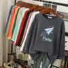 Men's T Shirts Cotton Plus Size Long Sleeve Printed O Neck Sweatshirts Spliced Top Sping Autumn Couple Overszied Tshirts
