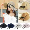 Wide Brim Hats Women Portable Foldable Big Beach Hat Visors Sun Straw CapWide