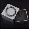 Bracelet de perles en hématite et cylindre de Labradorite pour Homme, en acier inoxydable, bijoux faits à la main pour femmes et hommes, cadeau Original