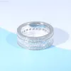 Hotsale Modisches Design Schmuck 925 Silber VVS Moissanit Iced out Ring Kubanischen Ring Für Hip Hop Männer