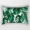 Pillow Tropical Plant Leaves Cover Double Sided Rectangle Pillowcase 30x50cm Flower Floral Polyester Sofa Decor