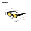 Lunettes de soleil Nouveau Simple Petit Rectangle Lunettes Cool À La Mode Hip-Hop Punk Mâle Femelle Lunettes De Soleil Populaire Marque Designer UV400 Shades G230225