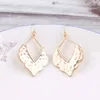 Charm ZWPON Morocco Hammered Teardrop Earrings for Women Geometric Statement Earrings Jewelry Wholesale G230225