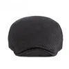 Bérets Béret Femmes Été Section Mince Maille Creuse Cap Respirant Hommes Automne Version Coréenne Panneau Lumineux Rétro Crème Solaire Avant Chapeau D10Beret