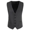 Gilets pour hommes Mode hommes formels d'affaires manteaux de mariage sans manches manteau Slim Fit robe gilet costume smoking gilet hauts veste zippée 230225