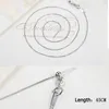 Chains Silver Chain Necklace 925 Sterling Lobster Clasp Long Necklaces For Women Fashion Set Jewelry Collares