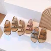 Sandals New Summer Kids Beach Cork Sandals for Girls Boys Children Outdoor Casual Solid Color Nonslip Flat with Cute Slide Shoe Z0225