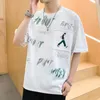 Męskie koszulki T-Shirt T-Shirt Osoby Zabawne Design Tops Mężczyzna krótkie rękawe O-Neck Tshirt Hip Hop Streetwear Tees Youth Fitness Ubranie