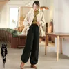 Active Pants Winter Warm Thick Fleece Women Pant Linen Harem Hippie Sweatpants Bloomers Running Jogging Fitness Workout Casual Gym Yoga