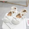 Dress Shoes Japanese Kawaii lolita Shoes JK Uniform Shoes Mary Janes Shoes Woman lolita dress cosplay Shoes low heel women pink white red 230225