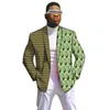 Vêtements ethniques Design moderne Vestes de costume pour hommes 2 couleurs Mélange imprimé africain Mâle Patchwork Blazers Nigérian Mode Mariage Tenue