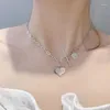 Chaînes S925 Collier en argent sterling pour femmes Lettre Amour Simple Clavicule Chaîne Lumière Bijoux de luxe en gros