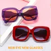 Sunglasses Fashion Oversized Square Sunglasses Women Vintage Gradient Eyewear Trending Green Purple White Sun Glasses Shades UV400 G230225