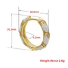 Hoop oorbellen kleurrijk doorboord voor vrouwen emaille lak ambacht micro gepaved zirkoon messing sieraden accessoires ronde oorring 1 paar