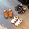 Sandaler sommar nya barn koreanska pojke sandaler barn baby strand sko krok slinga ihåliga nonslip skor för baby flicka pojke småbarn sko z0225