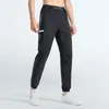 Мужские длинные брюки для бега, спортивный костюм для йоги, быстросохнущие спортивные штаны с карманами для спортзала, мужские брюки для тренировок с эластичной резинкой на талии для фитнеса L2942