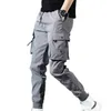 Pantalons pour hommes Printemps Été Pantalons à cordon pour hommes Cravate Pieds Salopette Harajuku Mince ChevilleLongueur Cargo Pantalon Sportswear Garçons Joggers Homme Z0225