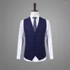 Costumes pour hommes mariage hommes 2023 arrivée haute qualité simple boutonnage Plaid costume décontracté Gentleman Designers hommes d'affaires 8908