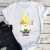 Dames t shirts gnome kleding vrouwen aloha grafische tees harajuku grappige gnomes vintage tops voor strandstijl esthetische kleding xl