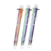 6 i 1 f￤rg Multifunktion Bollpoint Pen 0.5mm Novely Multi-Color Children's Gift Office Stationery and School