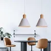 Pendant Lamps Nordic Wood LED Light Loft Industrial Modern E27 Hanging Lamp For Living Room Dining Kitchen Restaurant Home Decor