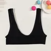 Camisoles Tanks Sömlös tank Top Sports Bras för kvinnor kastar BH Kvinnlig brassiere Underkläder Backless Deep U Sexig underkläder BRALETTE