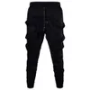 Herenbroek mode harem broek mannen hiphop baggy cross -techwear broek mannelijke zwarte trend lint streetwear casual joggers broek man z0225