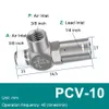 5 PCS 공압 제어 일원 유도 체크 밸브 PCV06 PCV08 PCV10 PCV15 1/8 1/4 3/8 1/2 인치