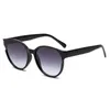 Sonnenbrille, klassisch, großer Rahmen, Cat-Eye-Brille, Damen-Reisebrille, Sonnenbrille mit rundem Rahmen, Goggle, Farbverlauf, Braun, UV-Schutz, G230225