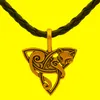 Collane con ciondolo Collana vichinga Triquetra Fenrir Animali Uomini Gioielli di moda Soprannaturale Amuleto NodoCollane con ciondoloCiondolo