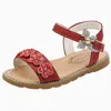 Sandaler barnsandaler för flickor sommarprinsessor sko barn elegant sandal mode blomma strandskor 2022 3 5 6 7 8 9 10 11 12 år z0225