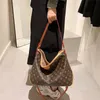 Luxurys designers handväskor kvinnor axelväska nåd totes shopping crossbody väskor brun blomma läder plånbok ladi clutch louisei326y