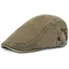 Berets HT3097 Beret Cotton Ivy Sboy Flat Cap Men kobiety Gastby Hat Męs Mężczyzna