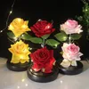 Decorative Flowers High Quality Rose Gift Light Delicate Lightweight Flower Dual Artificial Roses With Glass Dome